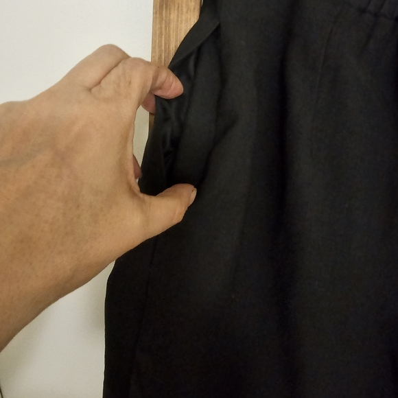 Topshop High-waisted Pleated Washed Black Women's Bermudas - Picture 4 of 7